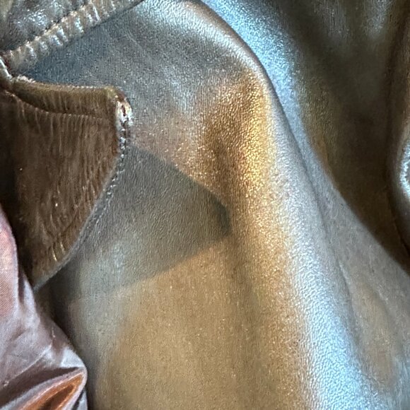 Vintage Black Leather Blazer Style Jacket - Picture 12 of 16